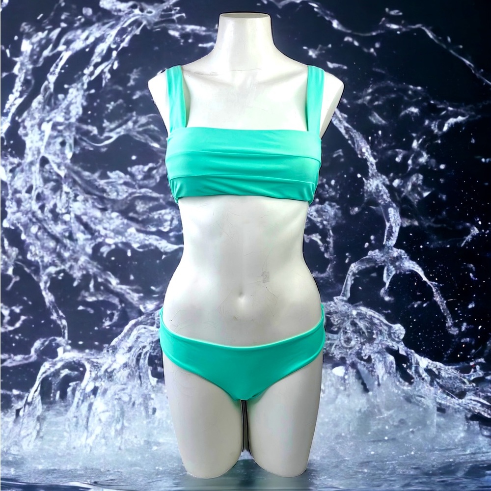 2pc Swimsuit Aqua Sz Medium